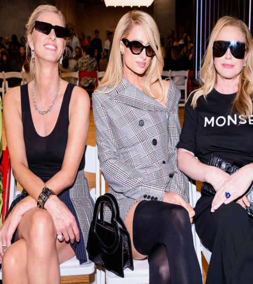 Nicky Hilton Rothschild at the Monse Show in Balenciaga sunglasses BB0192S